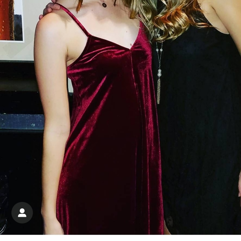 Mimi Chica XS Velvet Mini Swing Dress